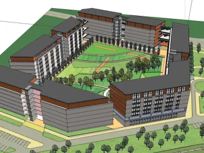 vacation spot-Resort-Fashion Leisure Hotel-0193 3D model