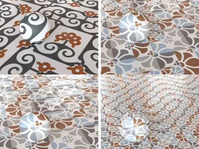 Refin Ceramiche Frame Collection - Decorative Tiles -Set of 11 Texture