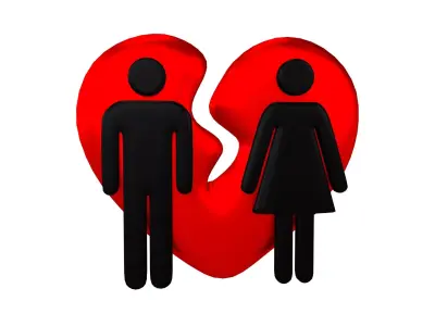 Divorce Symbol v1 009 Low-poly 3D model