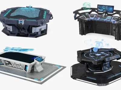  Sci Fi Holographic Tables Collection 2 