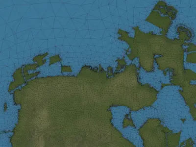 Bahrain Low-poly 3D model