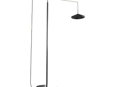 PENTA ALTURA LED metal floor lamp with dimmer 3D model