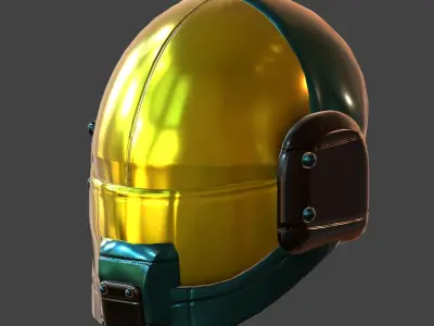 Helmet plastic mask protection Low-poly 3D model Low-poly 3D model purchase