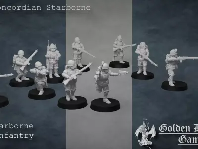 Starborne Infantry 3D print model