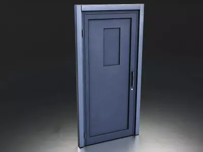 Modern Industrial Door Set Low-poly 3D model