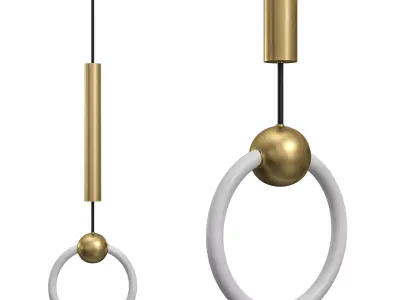 Simplicity Gold Ceiling Lights 3D model