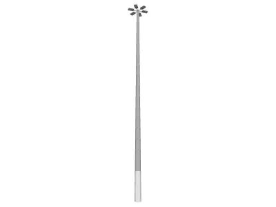 Concrete Lamp Post - Light Pole - Light Post - Street Light 01 3D model