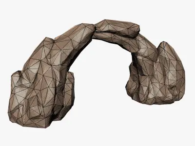 Stone Arch Low-poly 3D model