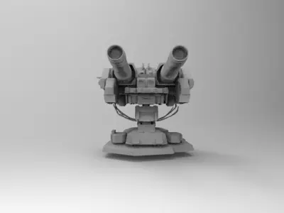sci-fi weapon 6 3D print model