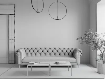 Sofa Product Scene 02 3D model