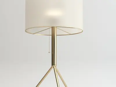 Adesso Tempo Floor and Table Lamp Low-poly 3D model