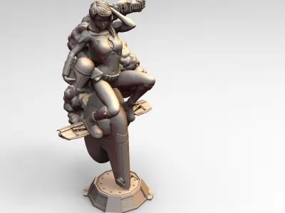 Star Wars Bounty Hunter PinUp 3D print model