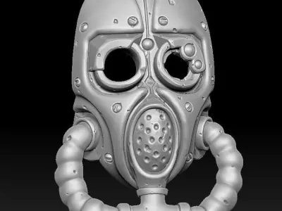 Tech-priest mask 3d print 3D print model