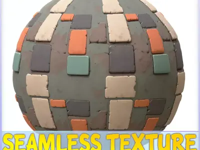 Stylized Metal Panels Seamless Texture Texture order