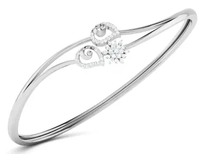 Flower Bracelet 3D print model