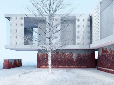 Modern Exhibition Gallery  Pavillion House 3D model