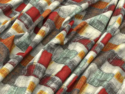 10 Plaid Fabric VOL04 4K Seamless PNG PBR Textures Texture