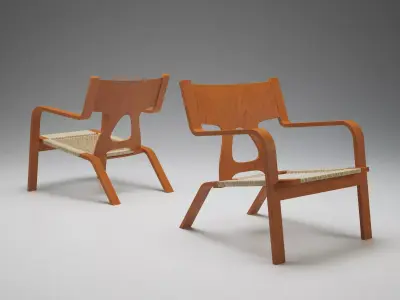 Denmark 1960s Armchair 3D model