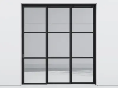 Aluminium door 298 3D model