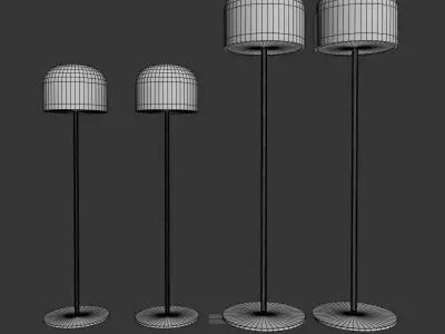 Fontanaarte Equatore Floor Lamp Set 3D model