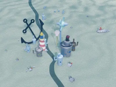 Bikini Bottom 3D model