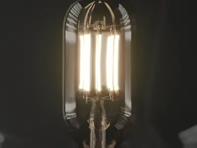 Muffin Tall Floor Lamp by Dan Yeffet 3D model