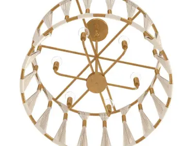 Capital lighting Bianca  Rope Brass Pendant Ceiling Light 3D model