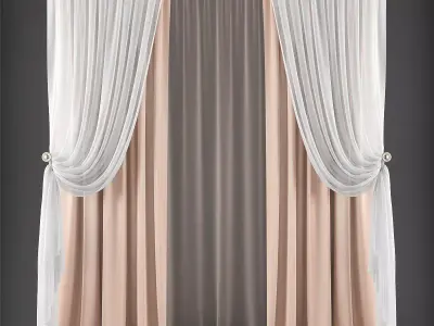 Curtain 3D model 288 Low-poly 3D model