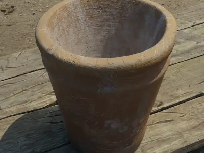 Ceramic Pot Low-poly 3D model