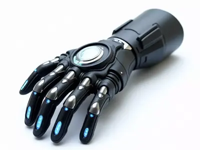 Cybernetic Robot Arm 3D Model  Futuristic Prosthetic Low-poly 3D model