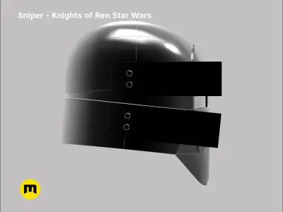 Sniper helmet - Knights of Ren - Star Wars universe 3D print model
