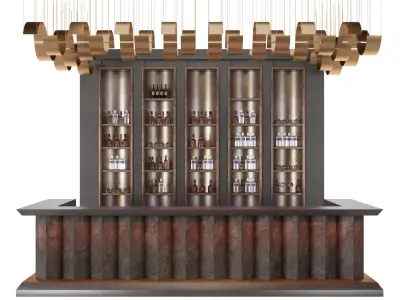 Loft  bar 3D model buy