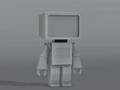 Random Robot Low-poly 3D model