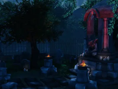 Graveyard Pack 3D model