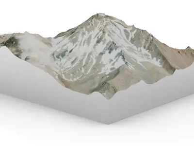 Mount Shasta 3D model