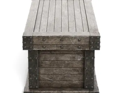 Wooden Chest 3D model