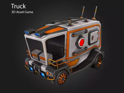 Truck Low-poly 3D model