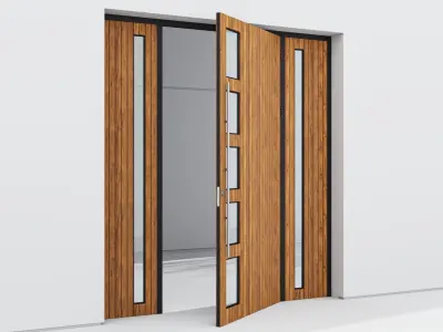 Aluminium door 93 3D model