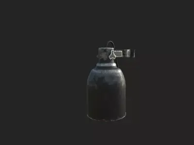 old wall lamp Low-poly 3D model