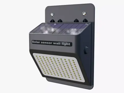 Solar Sensor Wall LED Light M1 3D model