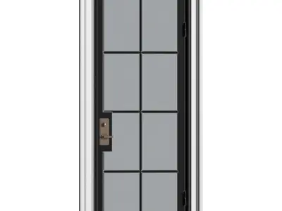 External Iron Front Doors 3D model