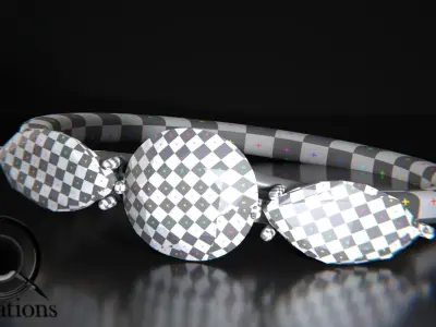 Diamond ring Free 3D model