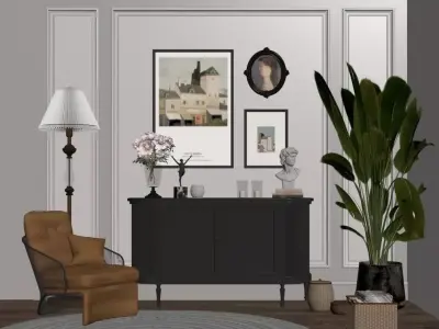 French retro 3D model