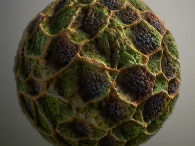 Material Skin Alien 25 Seamless PBR Texture Texture