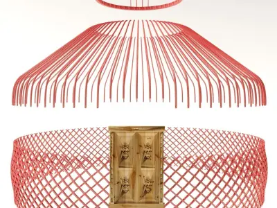 Kyrgyz yurt 3D model