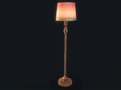 Night Lamp  Low-poly 3D model