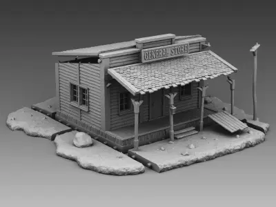 General store 3D print model
