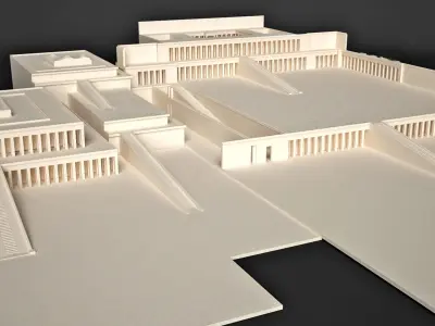 Egyptian Queen Hatshepsut Temple 3D print model