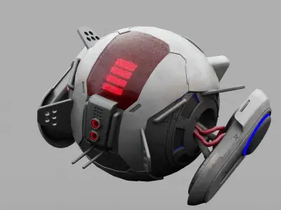 SPY DRONE DS-500  RIGGED 3D model