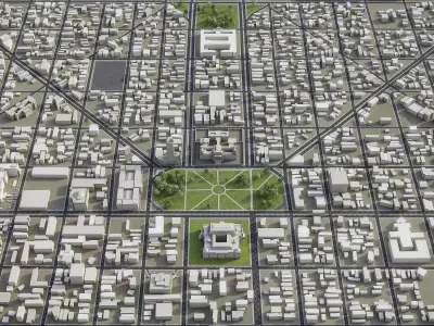 La Plata Low-poly 3D model